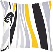 Cushion covers Cushion Covers 40cm x 40cm Abstract Grey Black Cushion Covers Invisible Zipper Sofa Cushions Outdoor Cushions Garden Cushions Decorative Pillows Square Pillow Case(Abstract Grey Black,(