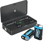 Controller Battery Pack for Xbox Series X/S, 2 x 2600mAh Rechargeable Xbox One Batteries, Battery Pack and Charger Set for Xbox One/S/X/Elite, Xbox Series X/S