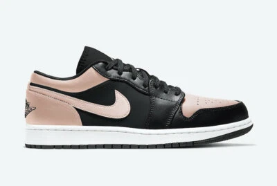 Nike Air Jordan 1 Low Crimson Tint Size 14 553558-034 BLACK/CRIMSON TINT-WHITE