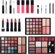 Humkopnl Makeup Sets for Women,Multifunctional Full Kit Makeup Gift Kits | Lipstick, Eyeshadow Palette Set with Mascara for Teenager, Women, Girls, Beginners