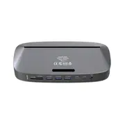Verbatim Usb C Triple Monitor Docking Station With 70W Power 13 In 1