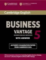 Cambridge English Business 5 Vantage Student's Book with Answers: New