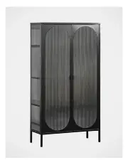 [Cooper & Co] Eve Modern Metal Cabinet Large 150cm in Black