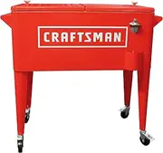 [Leigh Country] CX 98610 Retro Red Craftsman, 80qt. Rolling Cooler