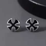 Titanium Steel Cross Stud Earrings for Men Women,Cross Earrings,Unisex Earrings
