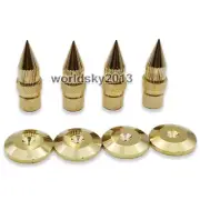 4pcs Copper Speaker Shockproof Spike Damping Isolation Stand Feet Pad M8x44 #1