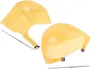 NULYLU 2-pack Silicone Highlighting Cap with Hooks for Curly Hair Salon Home Hair Coloring Tool Protective Dye Cap Reusable for Men Women
