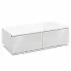New Modern Coffee Table 4 Storage Drawers High Gloss Living Room Furniture White
