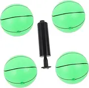 HANABASS 1 Set Luminous Basketball Glow Dark Inflatable Sports Ball for Includes Basketballs Inflator Safe Material