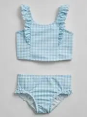 Baby Gap Girl's Light Blue Gingham Ruffle Two Piece Swim Suit NWT Various Szs