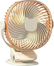 Portable Clip Fan, Usb Rechargeable Fan, Sturdy Clip on Fan, Decorative Fan for Stroller, Dorm Clip Fan for Bed, Dorm, Bedroom, Stroller, Home, Outdoors, 9.84x7.09 Inches