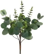 Melrose Set of 6 Green Mixed Eucalyptus Artificial Bundles 18.5"