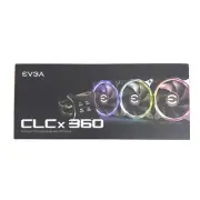 NEW EVGA CLCx 360mm All-In-One LCD CPU Liquid Cooler, 3x 120mm PWM ARGB Fans