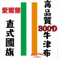 在飛比找蝦皮購物優惠-「台灣旗王」愛爾蘭直式國旗 高品質300D牛津布材質 愛爾蘭