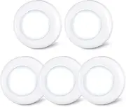 [STAR-SPANGLED] Push Tap Light, Mini Night Touch LED Puck Lamp, Portable Under Cabinet Lighting AAA Battery Operated Powered, DIY Stick On Lights for Closet, Counter, Kitchen (7cm, Cool White, 5 Pack)