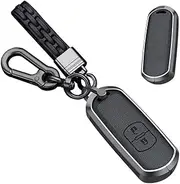 Leather Key Case Fit For Mazda CX-3 CX-4 CX-5 CX-7 CX-9 Metal Key Holder Key Fob Cover Accessories Protector 2 Button