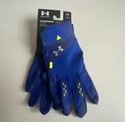 Under Armour Bryce Harper Pro Batting Gloves Blue Baseball 1365465 Men’s Sz S