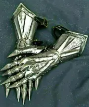 Medieval Knight Gauntlet Gloves Pair Accents Crusader Armor Steel Gauntlet Larp