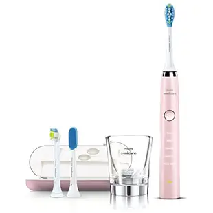 PHILIPS 【日本代購】飛利浦 電動牙刷 Sonicare 鑽石靚白智能音波震動牙刷 HX9306/08-粉