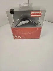 Microsoft Arc Mouse PC/Mac USB 1349 w/Receiver 1350 Black & Silver Ergonomic