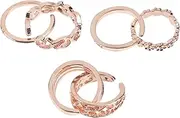 [LIFKOME] Hollow Ring Ankle Ring Creative Toe Jewelry Exquisite Ring Jewelry Open Band Ring Rhinestone Jewelry Opening Finger Ring Adjustable Rings for Ring Alloy Gold