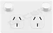 10A Double Pole Double Power Point (Suits Caravan RV Trailers) | Tesla (White)