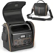 Portable Power Station Carrying Storage Bag Compatible with Jackery Explorer 300, Travel Protective Case with Windows Design for Camping, Hiking, Home Use