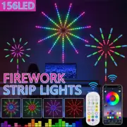 LED Firework Strip Lights Dream Color RGB Smart Music Sync APP+Remote Control