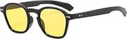 [Generic] Drunk Glasses Sunglasses Fashion Classic Round Frame Sunglasses Rose Case