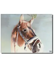 Ready2HangArt Equestrian Saddle Ink PSIX Canvas Wall Art