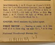 #7736 Vintage Square, Table Dinner Cloth, Leaflet Pattern CROCHET (Repro)