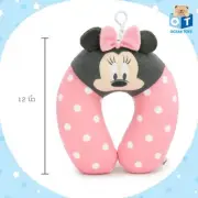 12" DISNEY MICKEY MOUSE MINNIE Travel Neck Rest Pillow Cushion Doll Toy 1 piece.