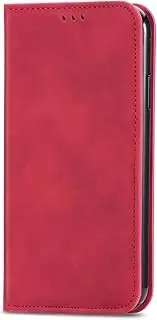 [YukeTop] Case for Nokia C31, PU Leather Flip Folio Wallet Cover, with Card Slots, Case Cover for Nokia C31.(Red)