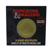Dungeons & Dragons 24k Gold Plated Amulet of Health Medallion