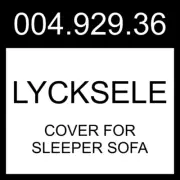 IKEA LYCKSELE Cover For Sleeper Sofa Ransta Natural 004.929.36