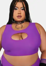 Plus Neon Dimensions Cut-Out Top