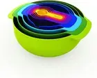 Joseph Joseph Nest 9 Nesting Bowls Set with Mixing Bowls Measuring Cups Sieve