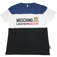 在飛比找PChome24h購物優惠-MOSCHINO 三色泰迪熊造型棉質短T恤.藍