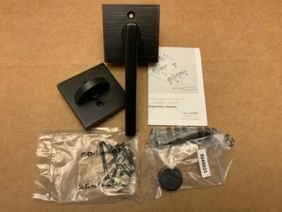 Kwikset Signature Halifax x Square Single-Cylinder Deadbolt Entry Door Interior