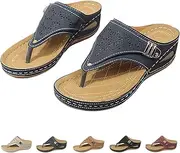[Jfxgjuv] Luxelution Sandals, Breathable Mesh Sports Sandals with Non-Slip Sole, 2024 New Women’s Platform Wedges Thick-Soled Flip-Flops Sandals