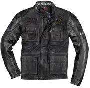 HolyFreedom Quattro Evolution Motorcycle Leather Jacket, black, Size L for Men