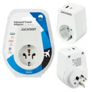 Inbound USB USB-C Travel Power Adaptor USA UK Europe Asia to Australian Plug