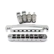 7String Tune-O-Matic Guitar Bridge Tailpiece for LP Style Electric Guitar Silver