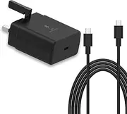 45W Super Fast USB-C Charger for Samsung Galaxy S25 Ultra/S24 Ultra/S23 Ultra/S23/S22/S21+/A12/A13/A14/A15/A15/A25, 1.8M Type-C Cable
