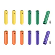 12 Pcs Shoelace Tips with Screw, Alloy 25mm Aglets End Tip Replacement, 4 Color