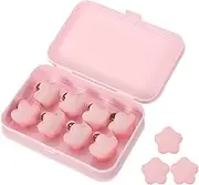 uxcell 8 Pcs Duvet Cover Pins to Hold Comforter Inside, Duvet Clips with Soft Fabric Material for Quilt Cushions Curtains, Light Pink (Flower)