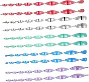 Abaodam 10pcs Reflective Bird Scare Rods Wind Twisting Spiral Devices for Outdoor Garden Home and Balcony Decor Light Reflecting