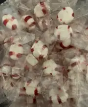 PEPPERMINT PUFFS- Soft Peppermint Candy - BULK CANDY- 50 Pieces