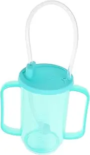 FRCOLOR Elder Care Water Cup Adaptive Drinking Cup Spill Proof Sippy Cup Waterbottle Clear Water Bottle Leak Proof Water Bottles Elder Water Large Plastic Cups Sky-Blue