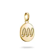 Buy Connect Charm angel number 000 with stones Gold by Thomas Sabo online - THOMAS SABO Australia